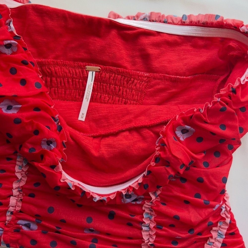 NWOT FREE PEOPLE Scottie Printed Tube ✨🐞 - Picture 4 of 5